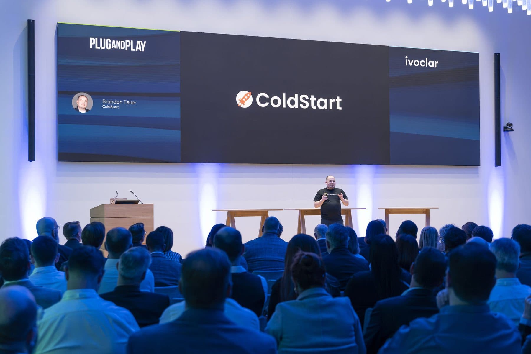 Brandon Teller presenting ColdStart